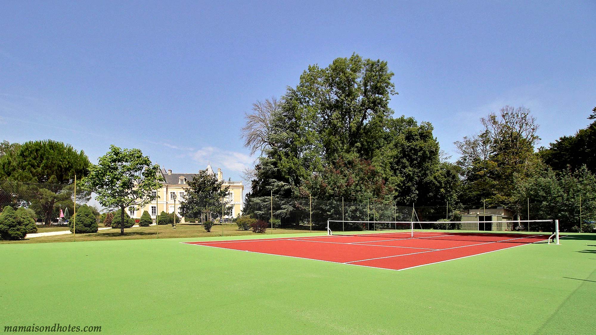 The tennis court